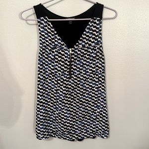 Express tank top blouse. Half zip in front